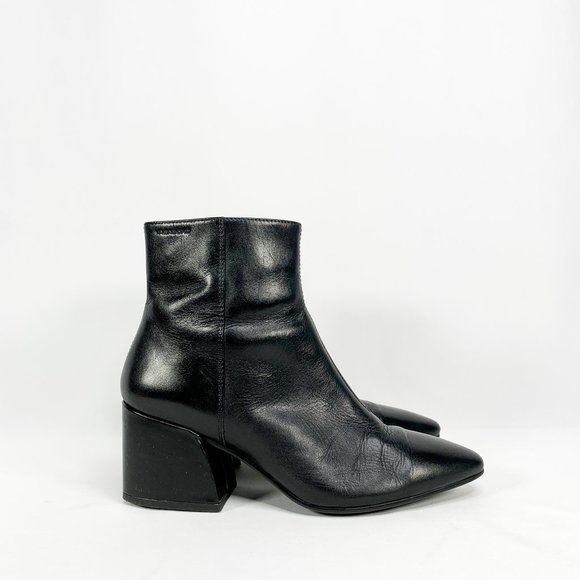 vagabond olivia black leather ankle boot